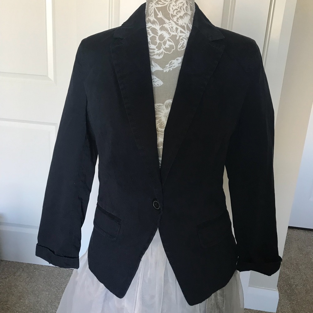 Dark blue blazer jacket
